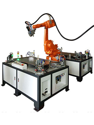 双工位机器人激光焊接工作站